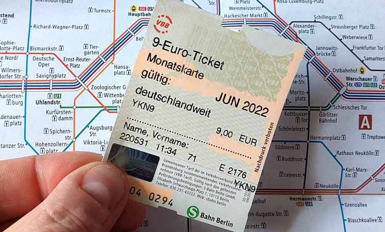 Découvrez le ticket à 9 euros à Berlin