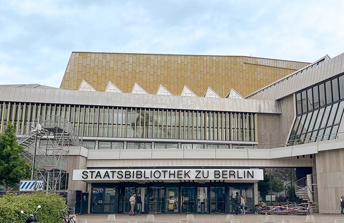 La Biblioteca nazionale di Berlino.